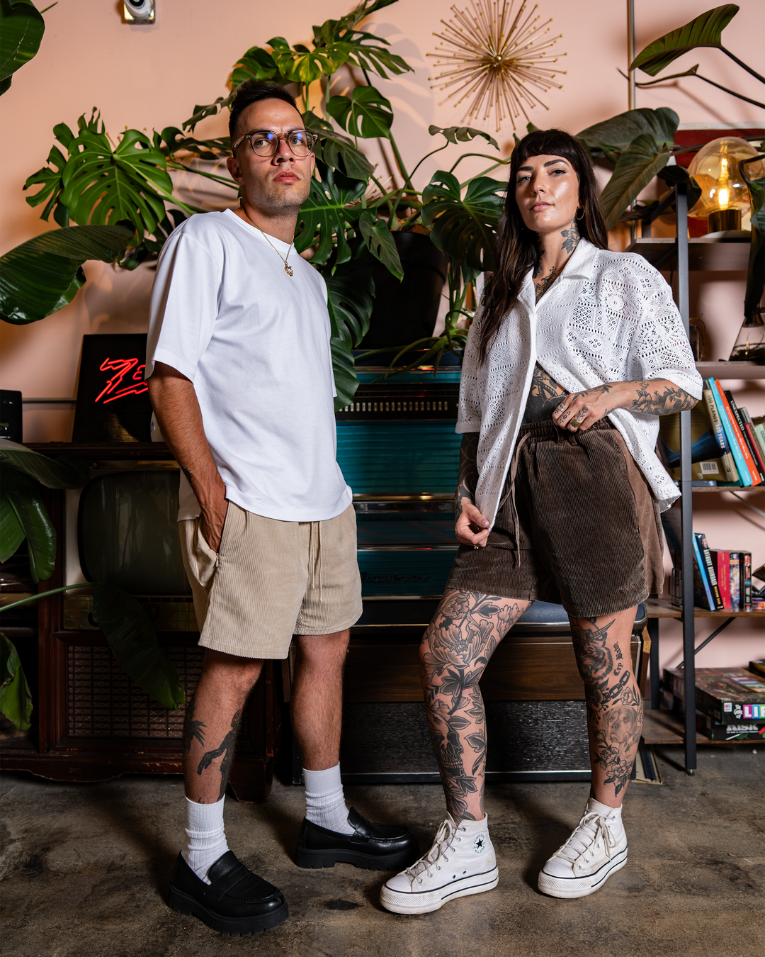 CORD SHORTS [COFFEE]