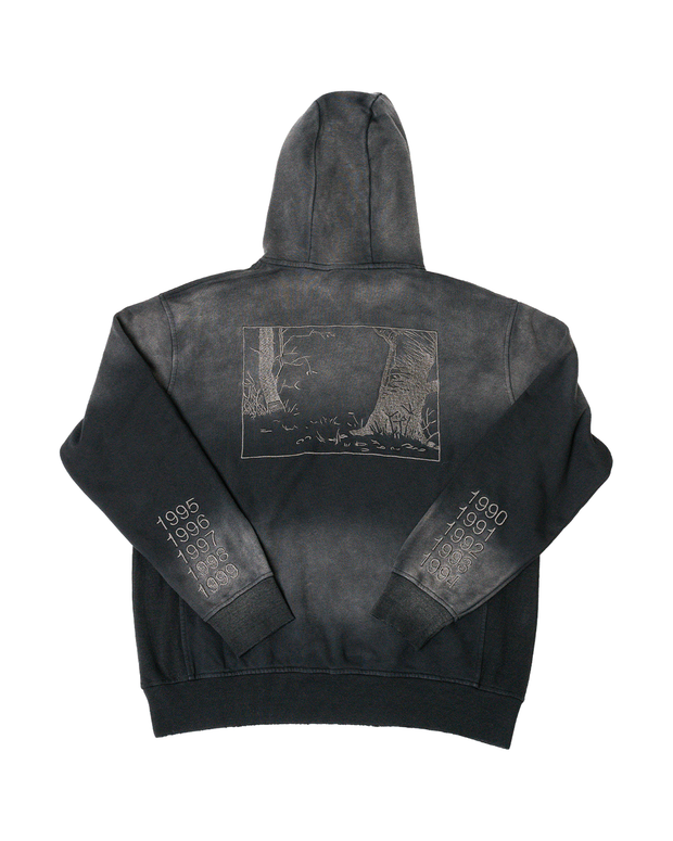 NOSTALGIA HOODED PULLOVER [FADED RAVEN]