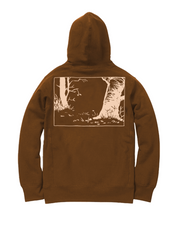 NOSTALGIA HOODED PULLOVER (CHOCOLATE/CREME)