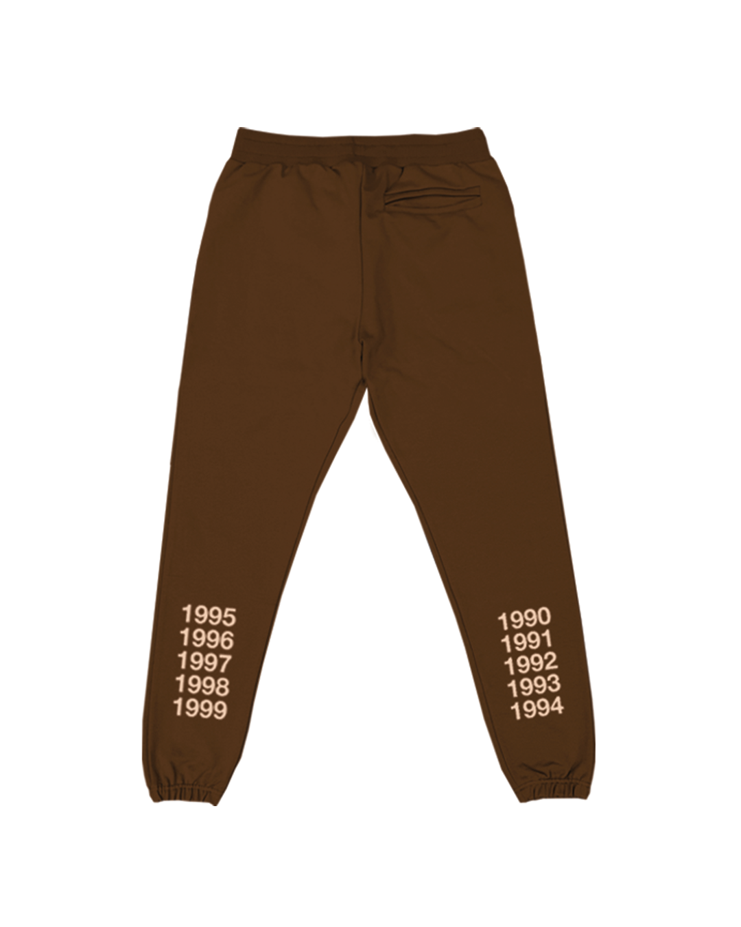 NOSTALGIA JOGGERS (CHOCOLATE/CREME)