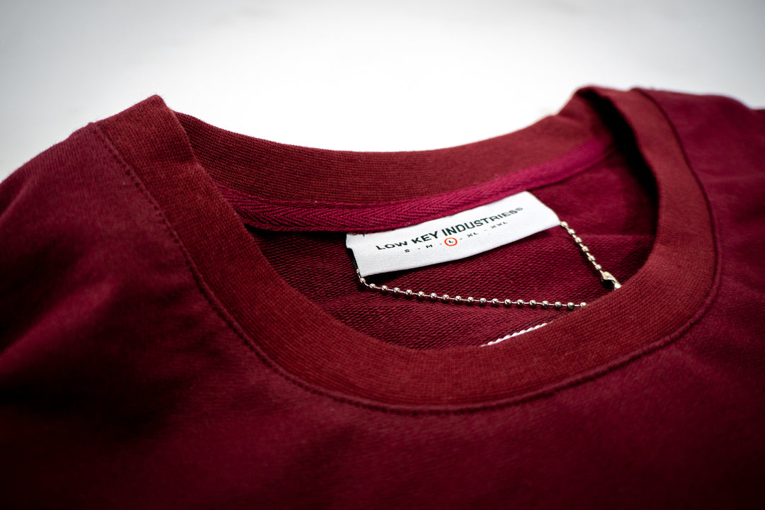 STAFF LIGHTWEIGHT CREWNECK (WINE)