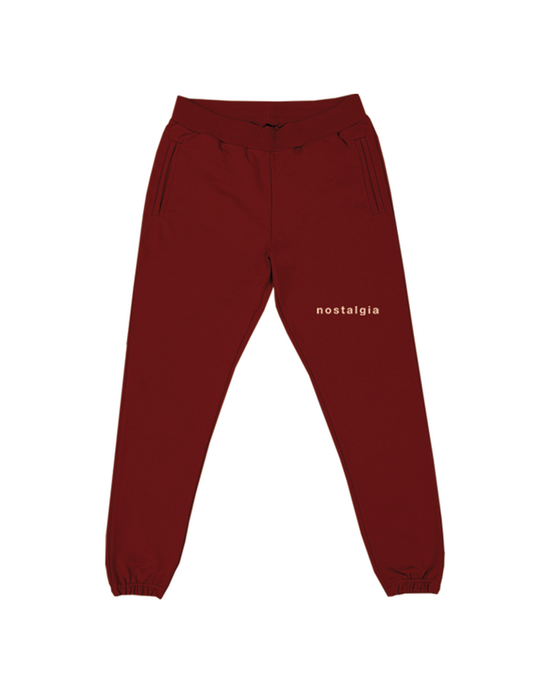 NOSTALGIA JOGGERS (WINE/CREME)