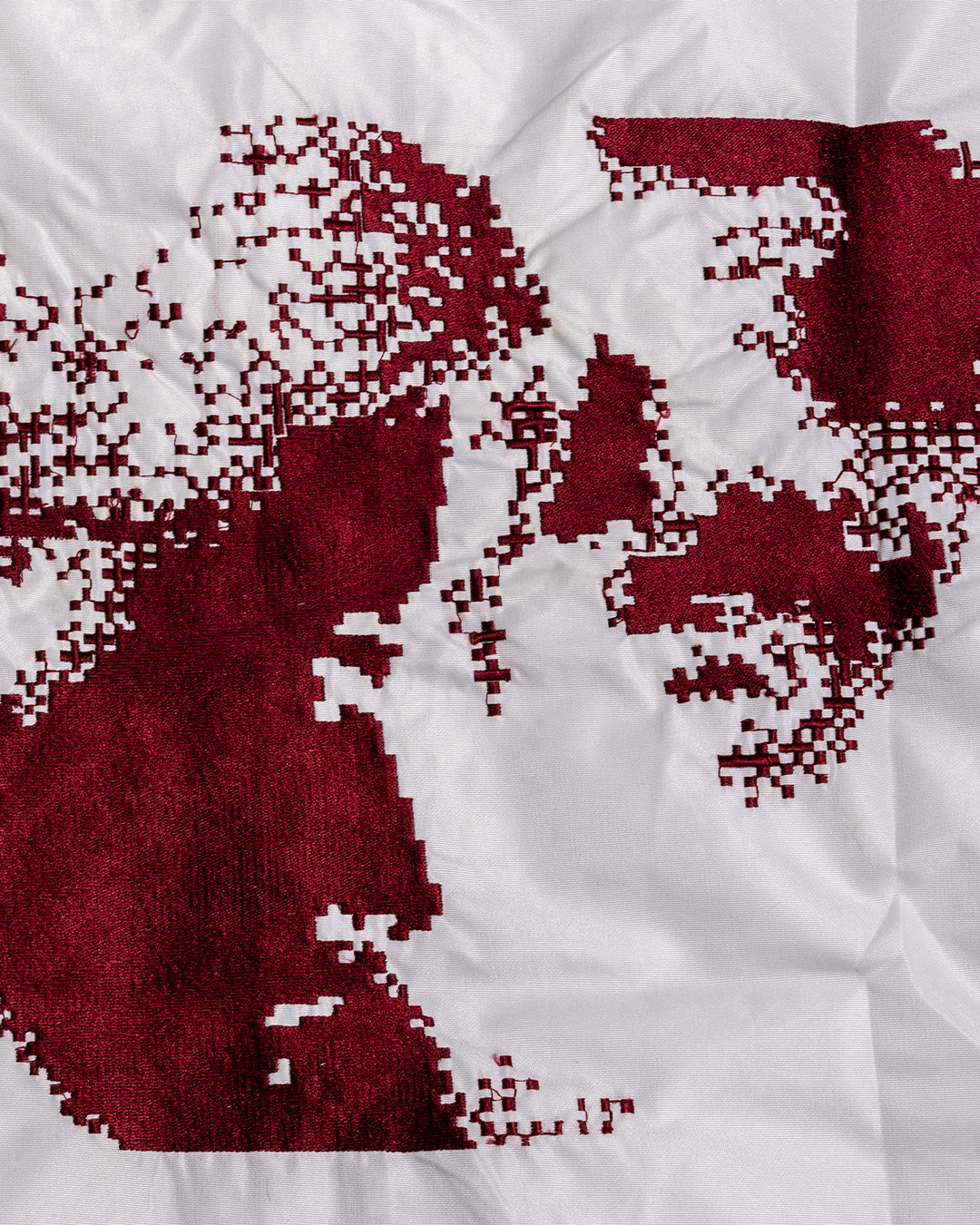 ONE MAN'S LIFE COACHES JACKET (WHITE/BURGUNDY)